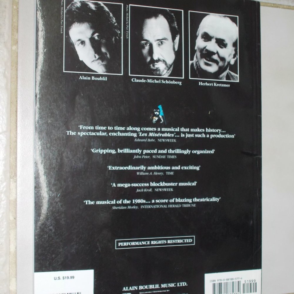 "Les Miserables" Piano/Vocal, 52 pages - Picture 2 of 3